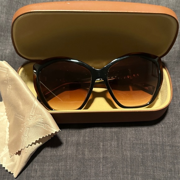 Longchamp Black and Brown Sunglasses - Picture 1 of 3
